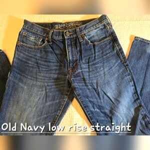 Mens Old Navy low Rise Straight jeans 👖 gently worn condition 30x32
